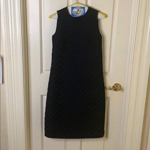 TRADEMARK - quilted navy blue sleeveless dress